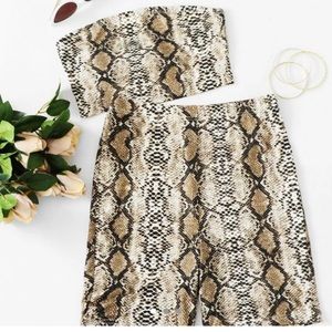 Shein snakeskin set